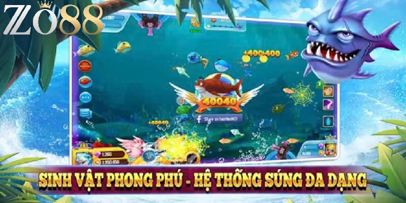 Game bắn cá Trực Tuyến đa dạng hình ảnh đẹp